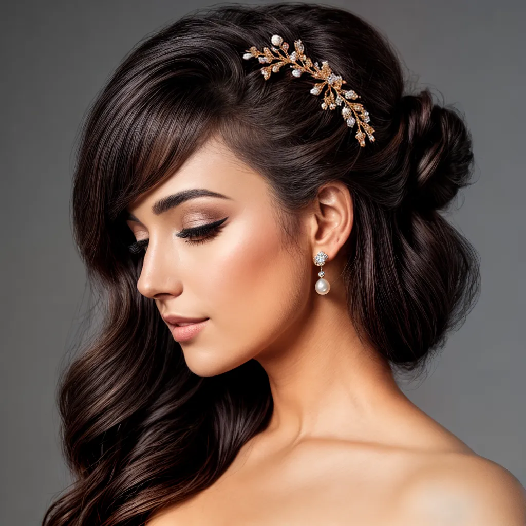 presilha cabelo brilhante rhinestones perolas 1 presilha cabelo brilhante rhinestones perolas 1