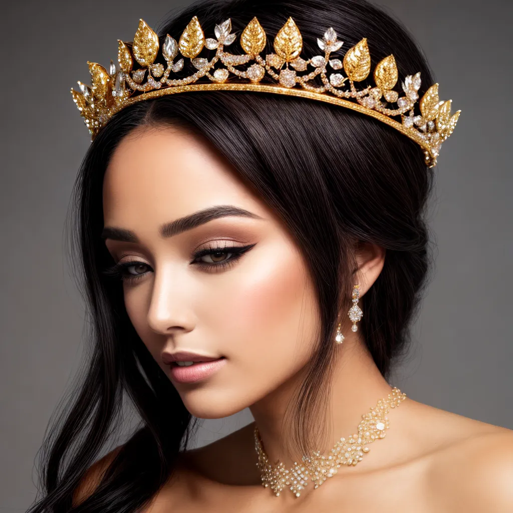 tiara brilhante detalhes cabelo glamour