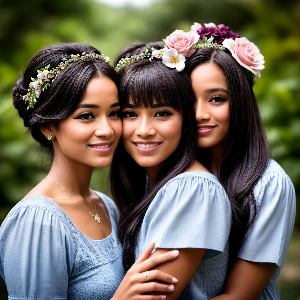 familia floral headbands estilo