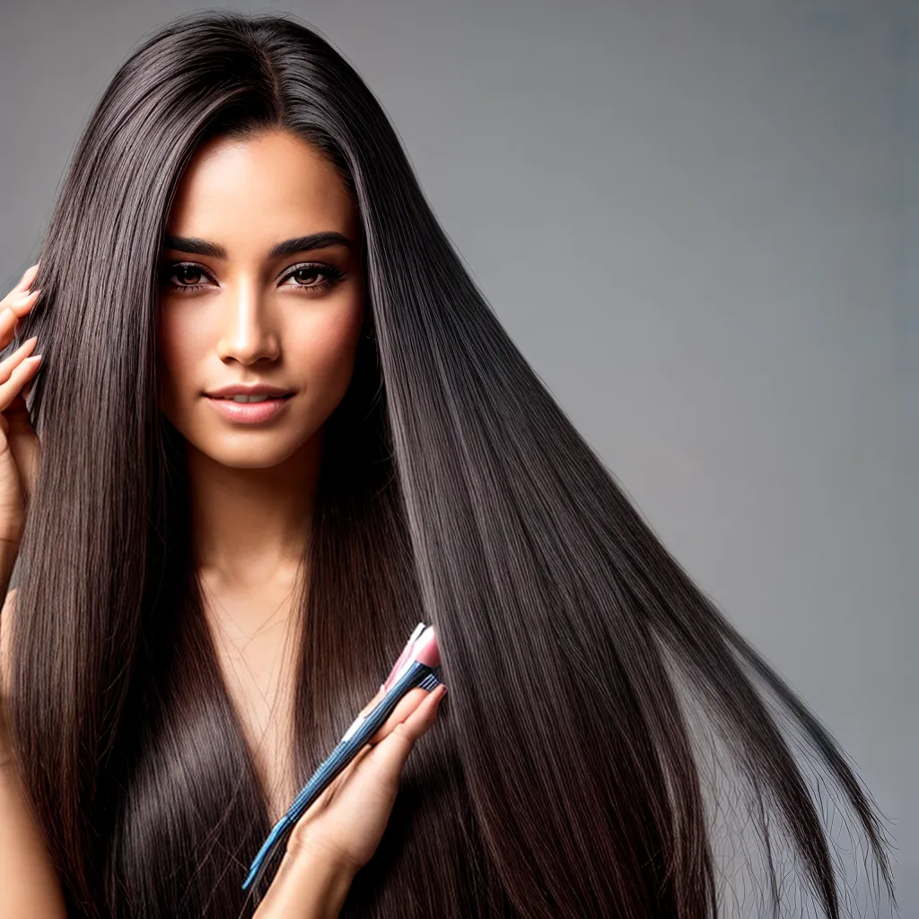 cabelo liso brilhante mulher confiante cabelo liso brilhante mulher confiante