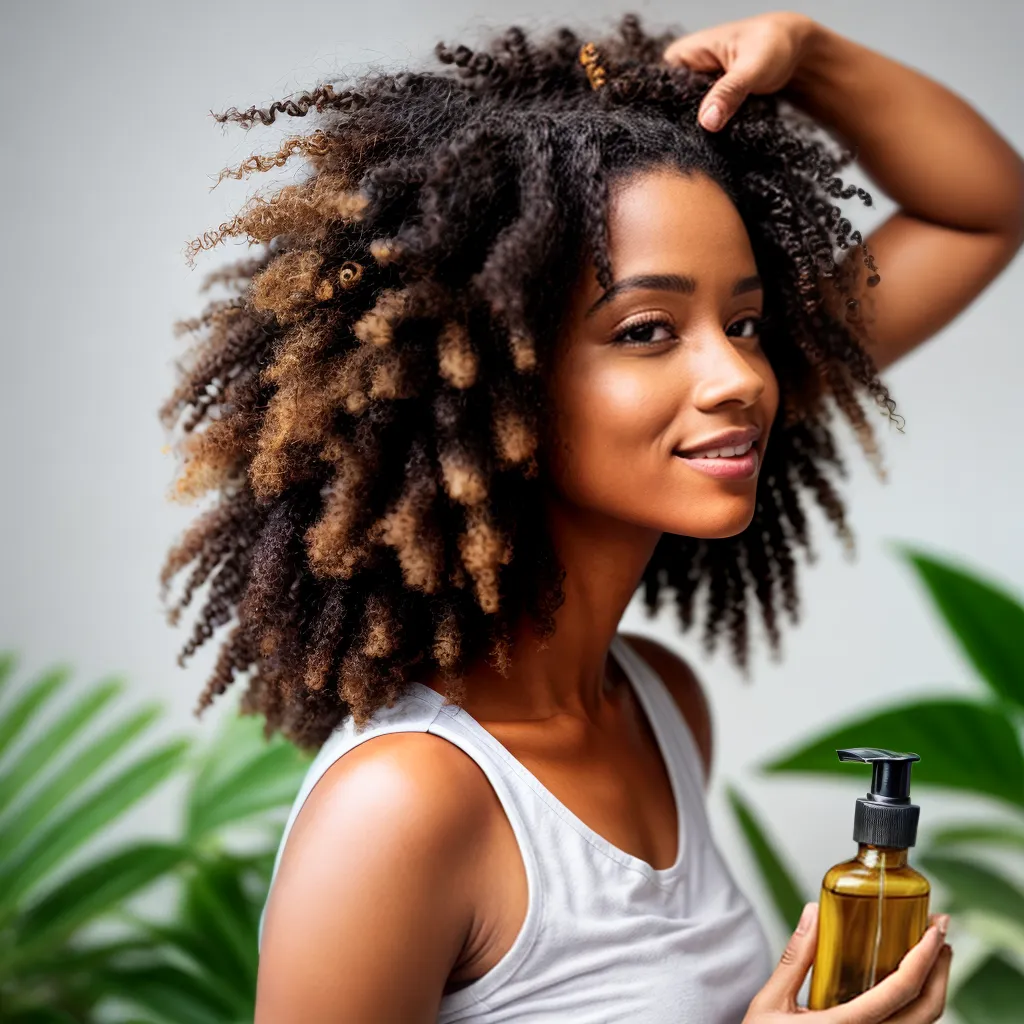 mulher cabelo cacheado oleo natural 1