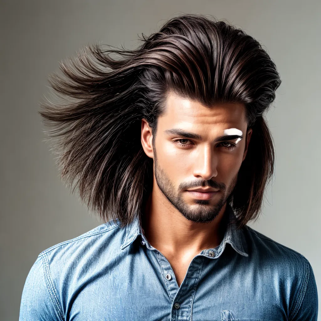 homem cabelo liso cuidados