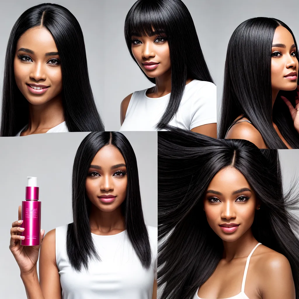 mulher cabelo liso produtos quimicos
