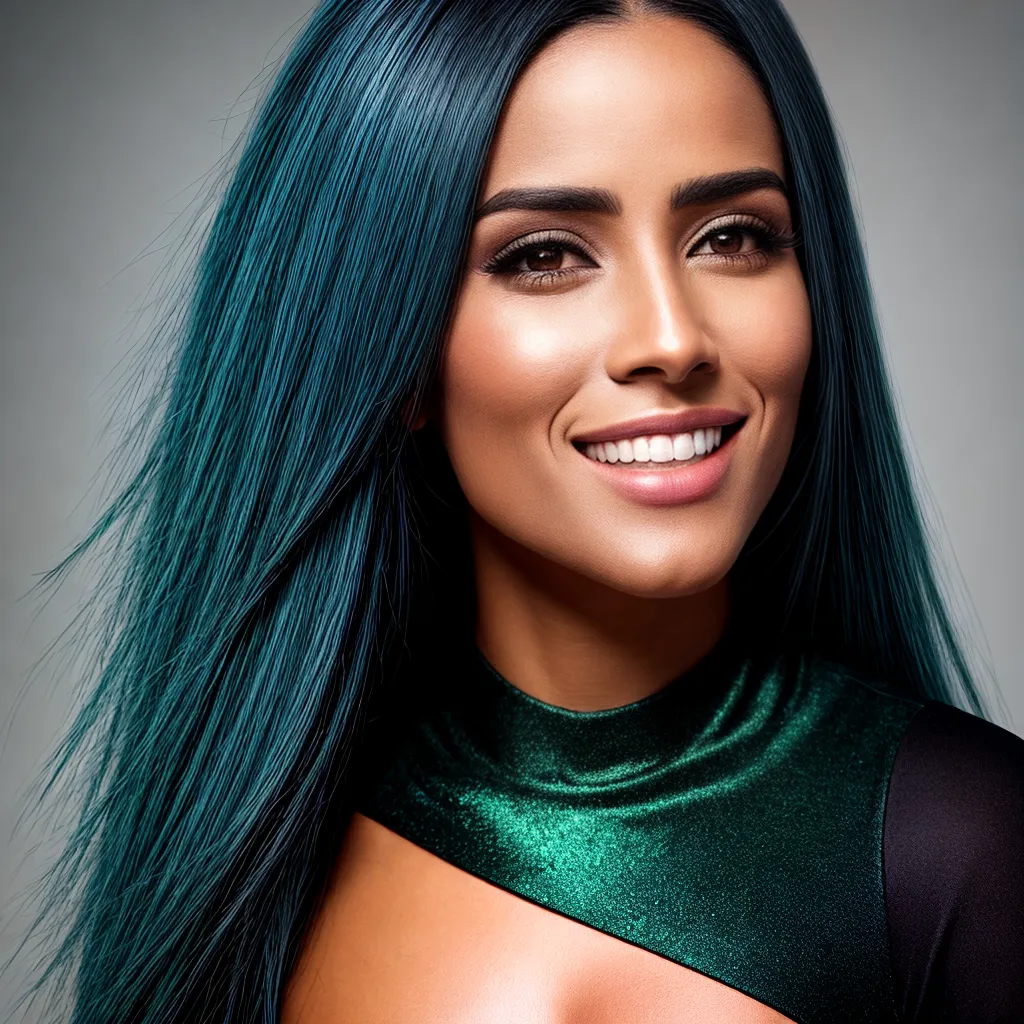 mulher sorridente cabelos lisos produtos capilares