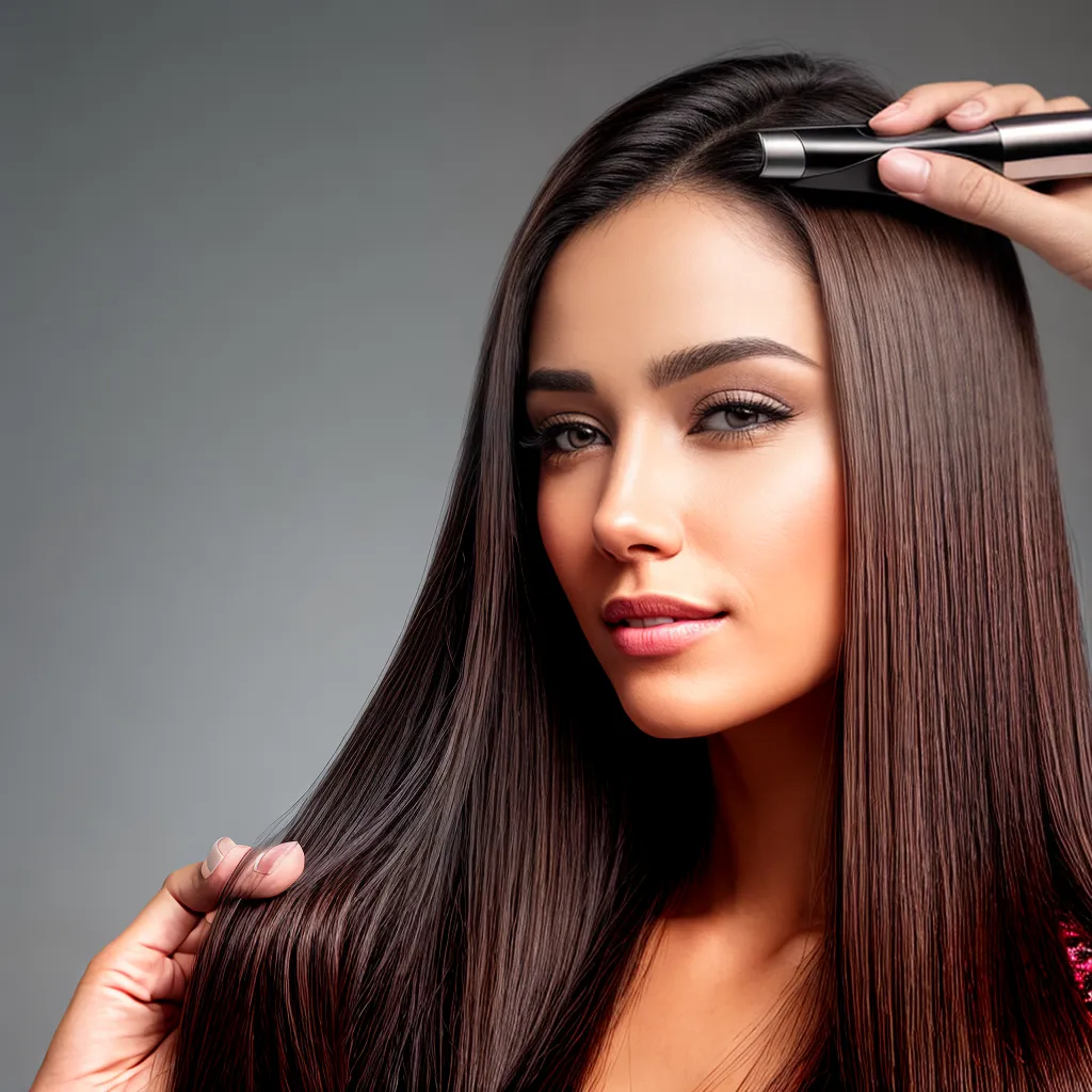 mao mulher chapinha cabelo liso 4