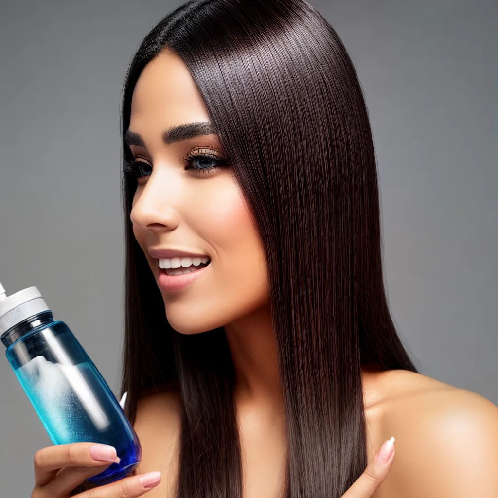 mulher cabelo liso shampoo ph balanceado