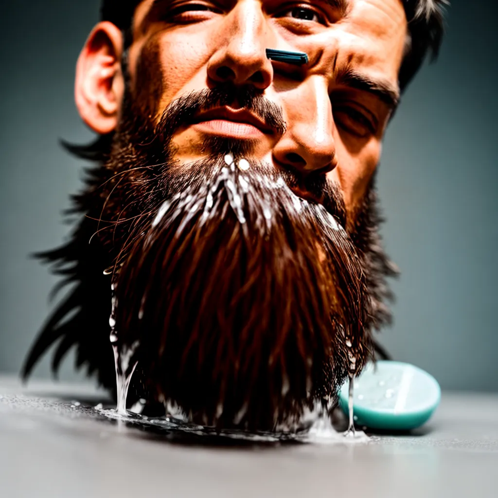 mao sabao barba higiene