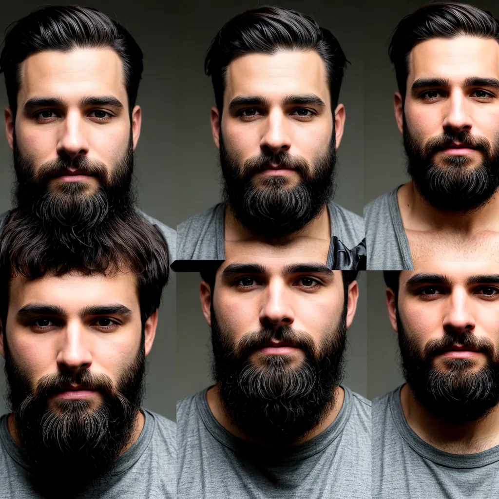transicao barba curta longa