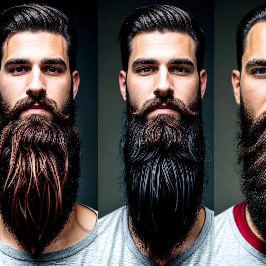 barba curta longa transformacao