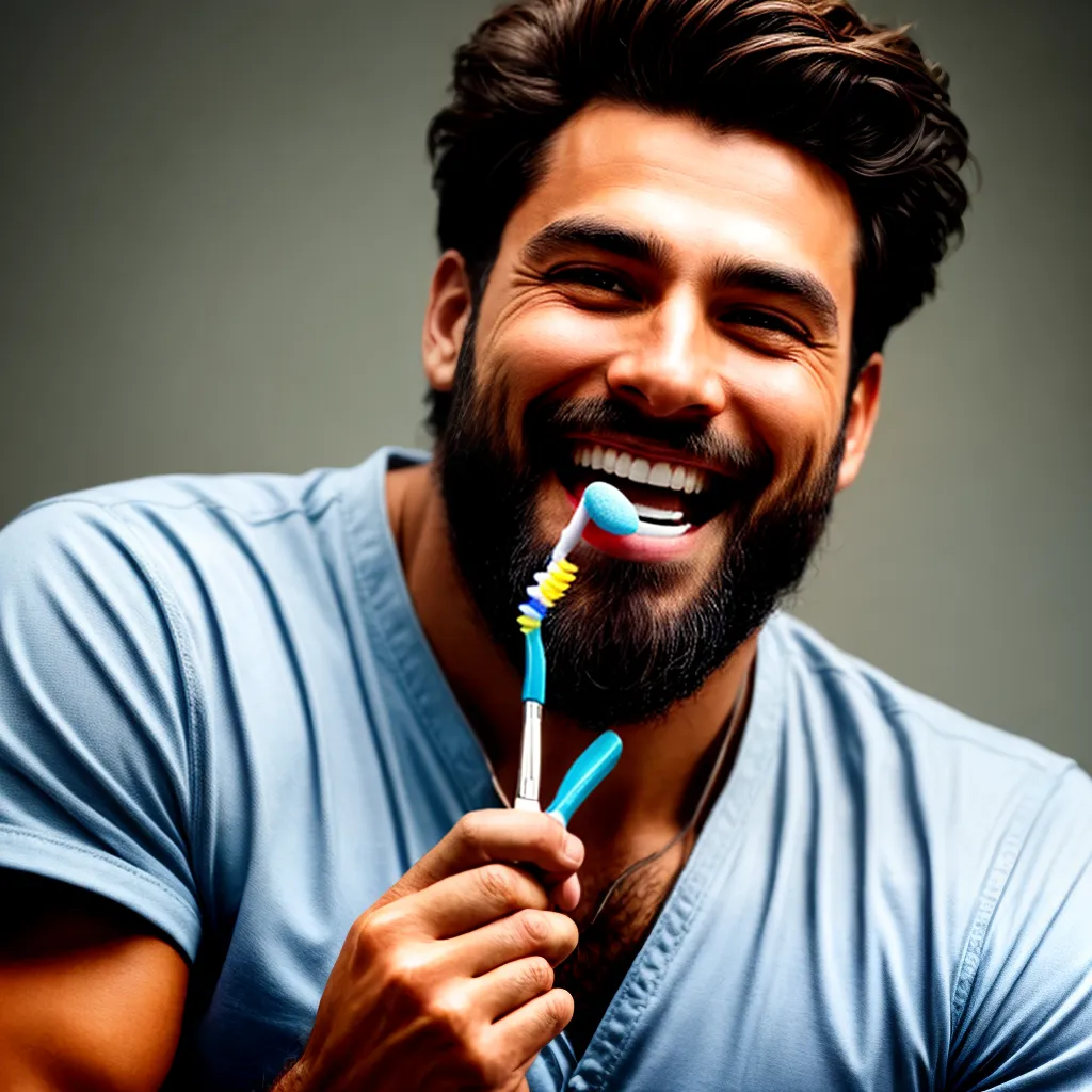 sorriso saudavel barba higiene bucal