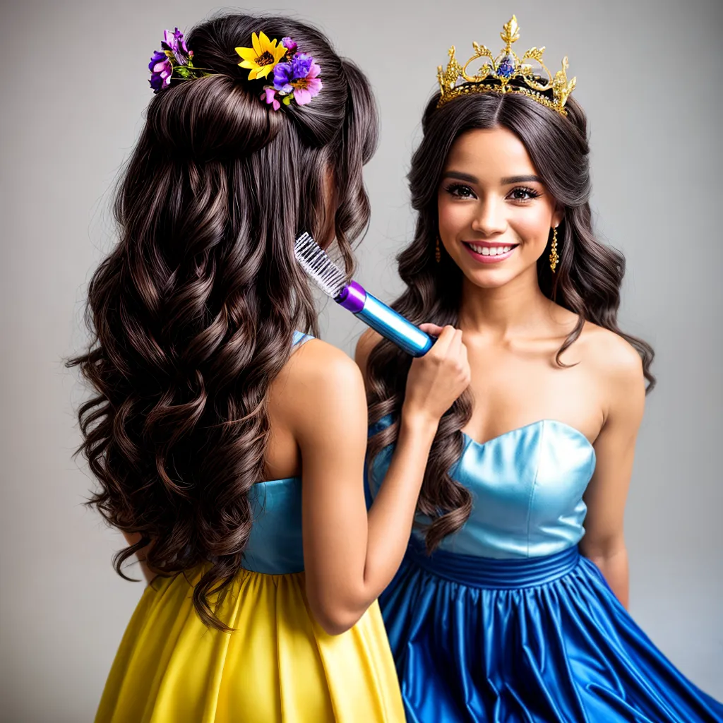 menina sorridente cabelo tranca flores menina sorridente cabelo tranca flores