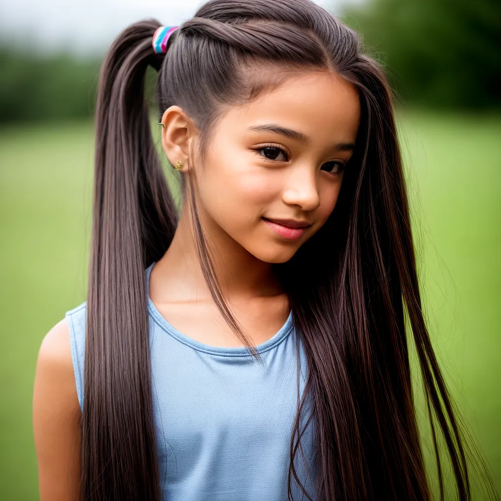 Penteados para crianças com cabelo liso