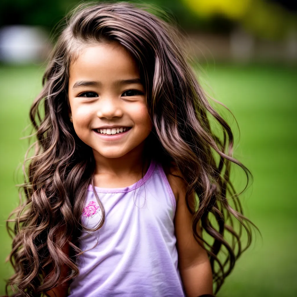 crianca sorriso cabelo corte bordado