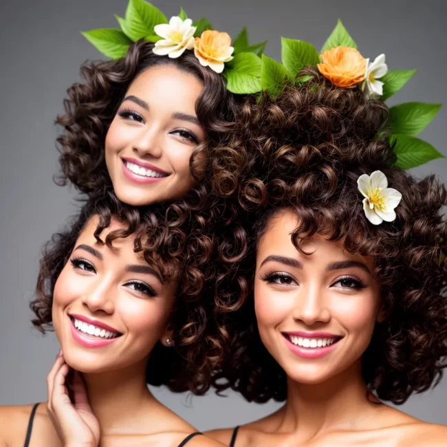 menina sorridente cabelo estilizado 1 menina sorridente cabelo estilizado 1