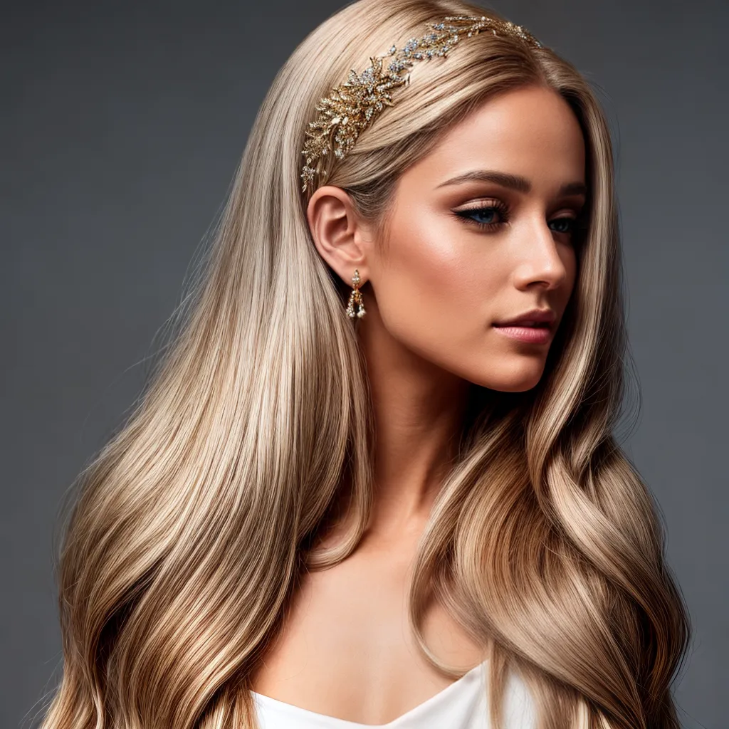 mulher cabelo loiro acessorios ouro mulher cabelo loiro acessorios ouro