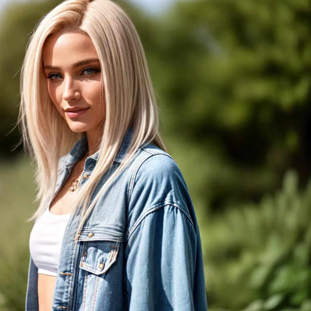 mulher loira moda sustentavel