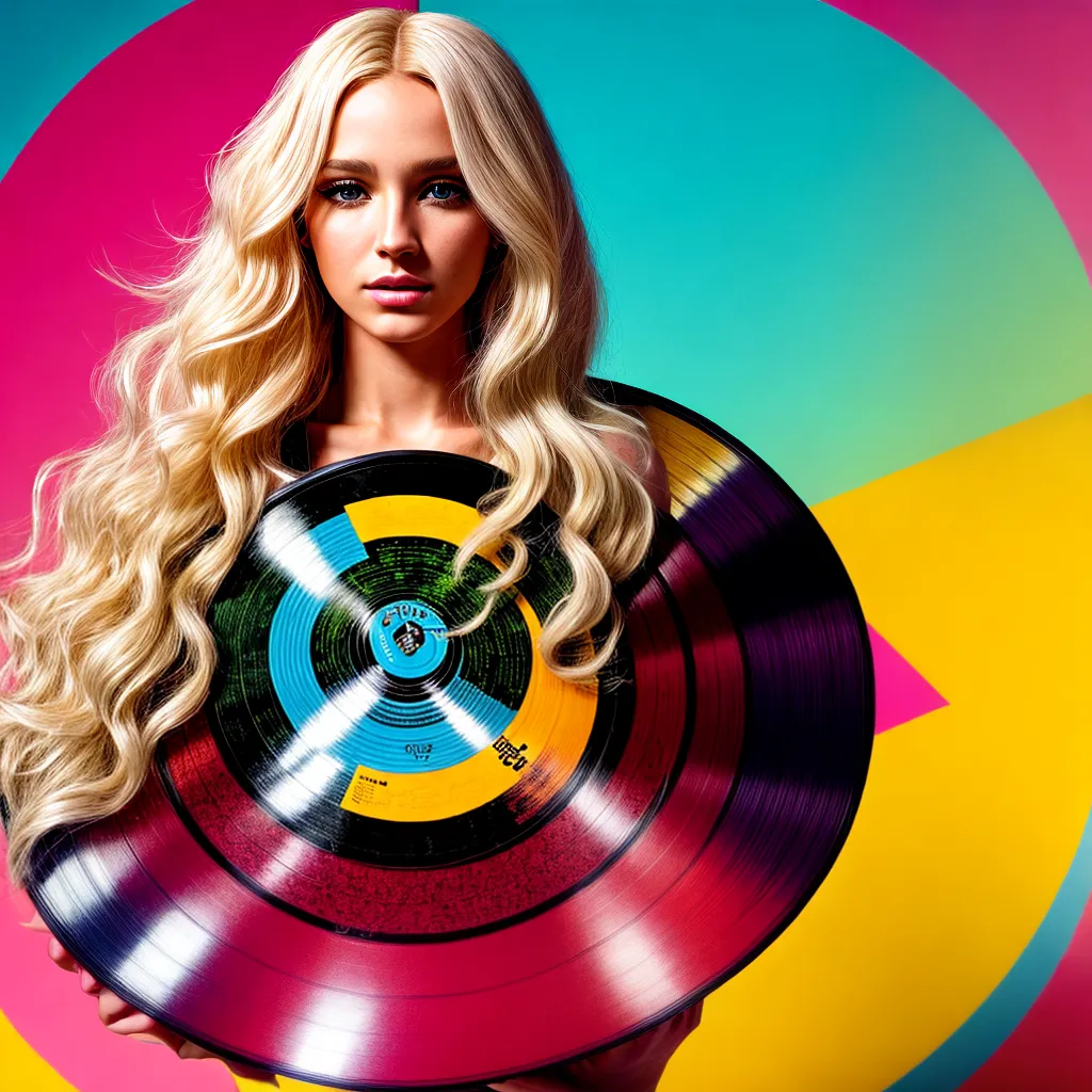 mulher loira capa vinil moda mulher loira capa vinil moda