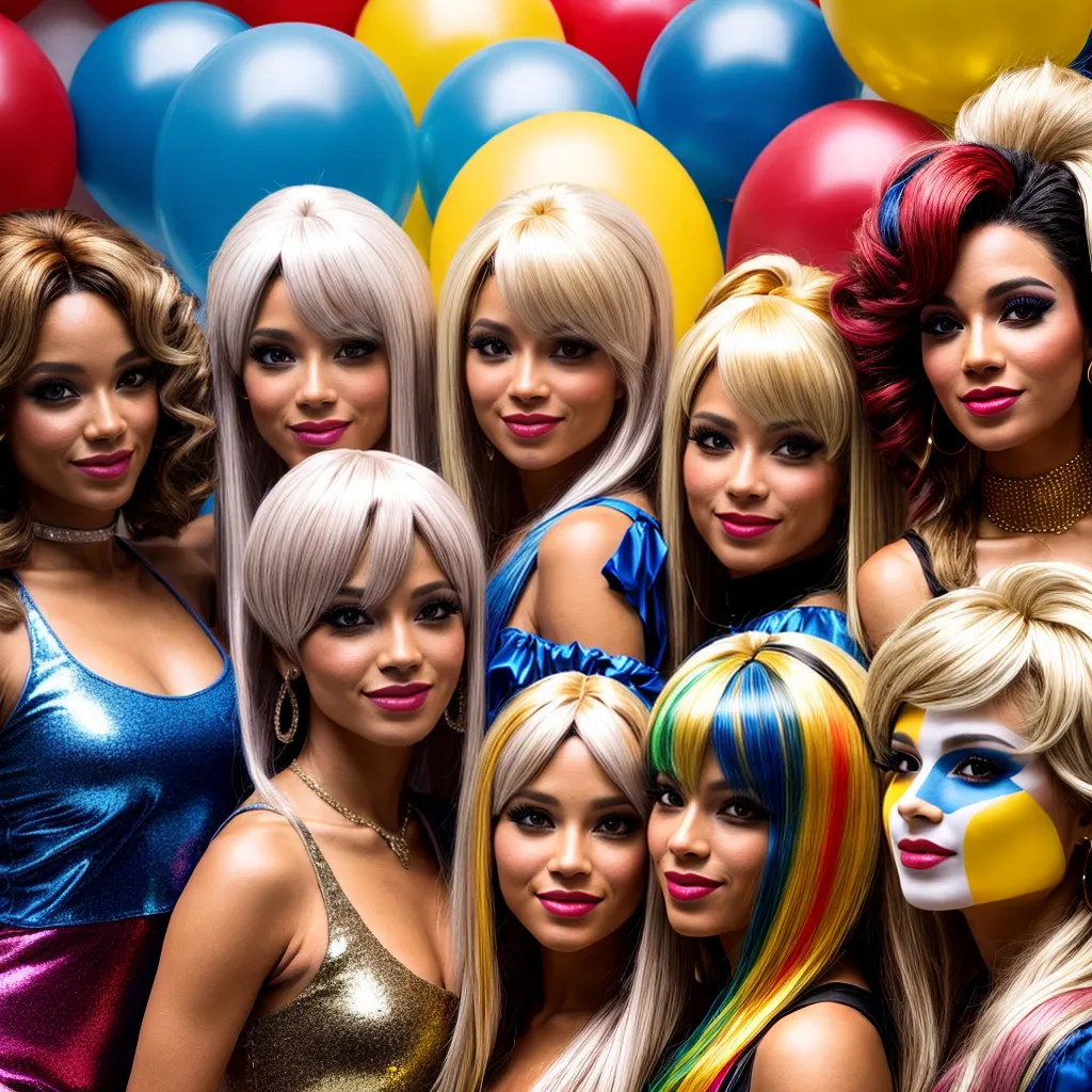 festa fantasia loiros ondas glamour