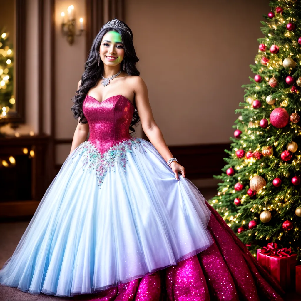 menina loira glamour vestido tiara