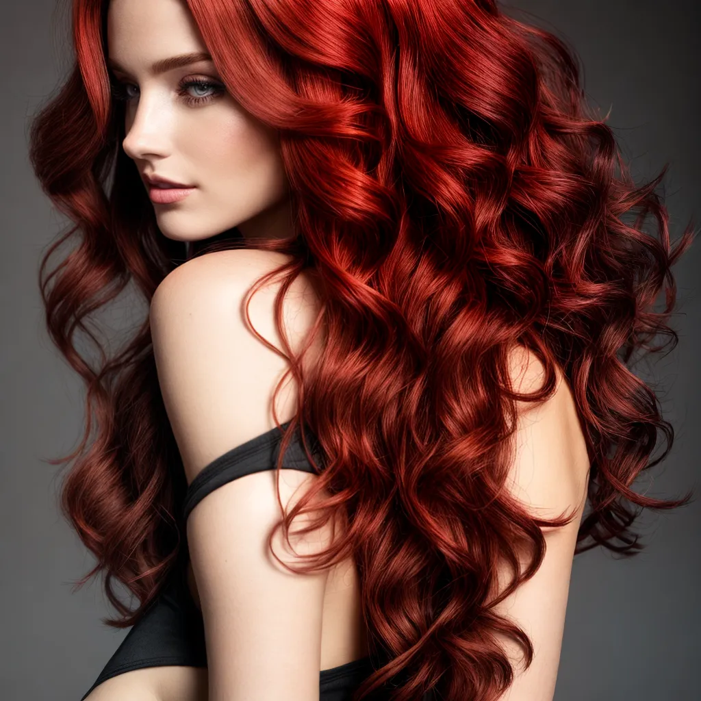 mulher cabelo vermelho vibrante 2 mulher cabelo vermelho vibrante 2