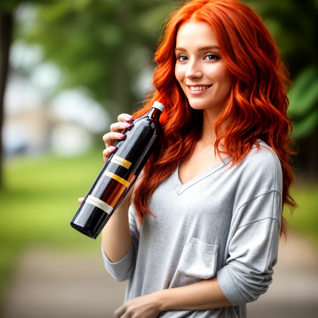 mulher ruiva sorriso shampoo condicionador