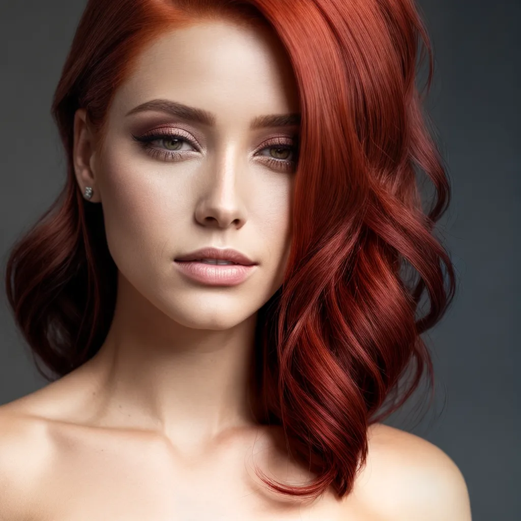 mulher cabelo vermelho maquiagem harmonica mulher cabelo vermelho maquiagem harmonica