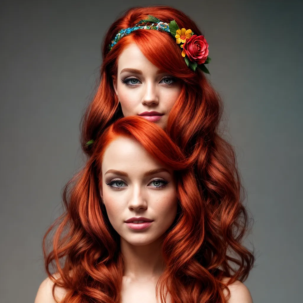 ruiva floral headband estilo 1 ruiva floral headband estilo 1