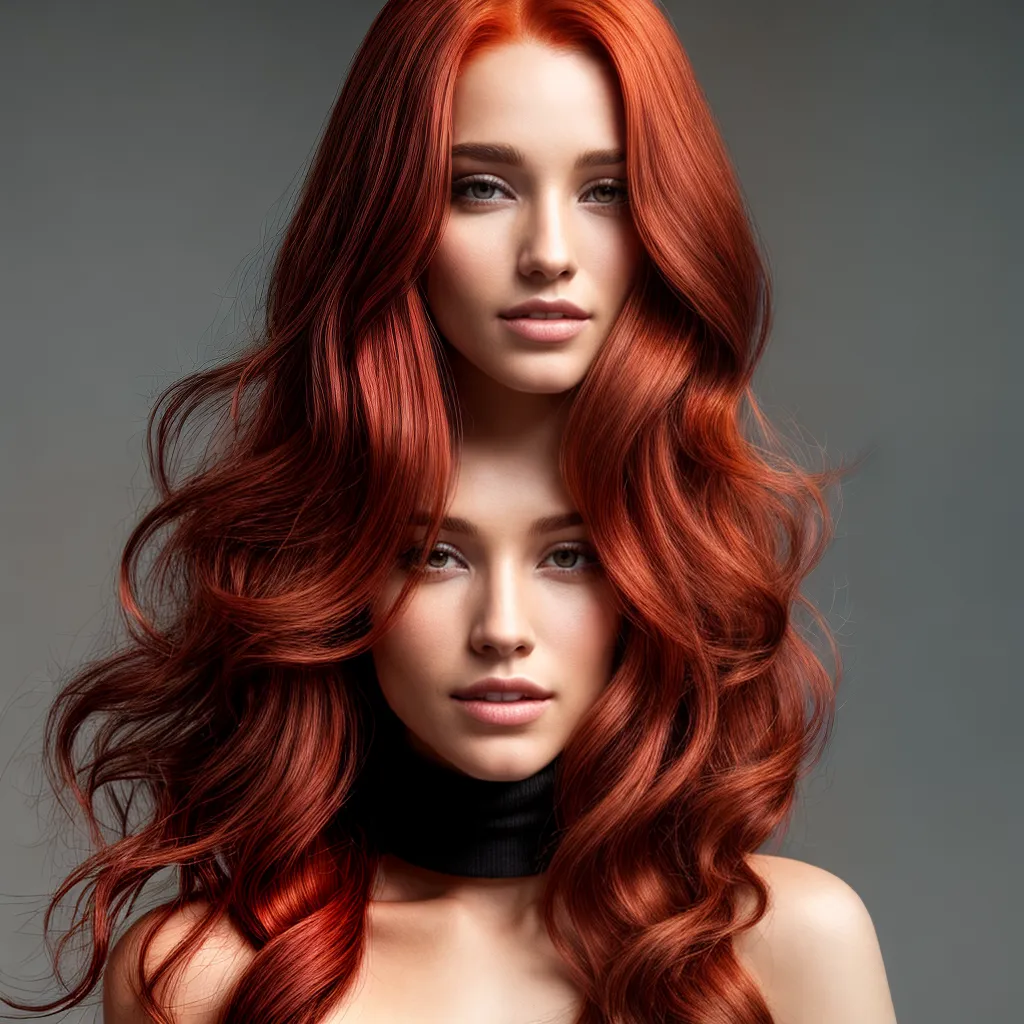 mulher cabelo vermelho vibrante 3