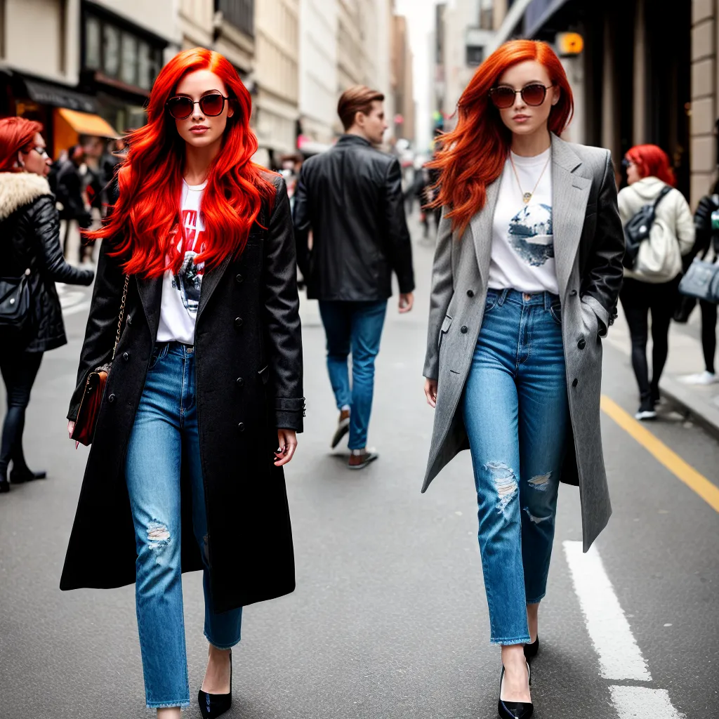 mulher ruiva estilosa rua moda mulher ruiva estilosa rua moda