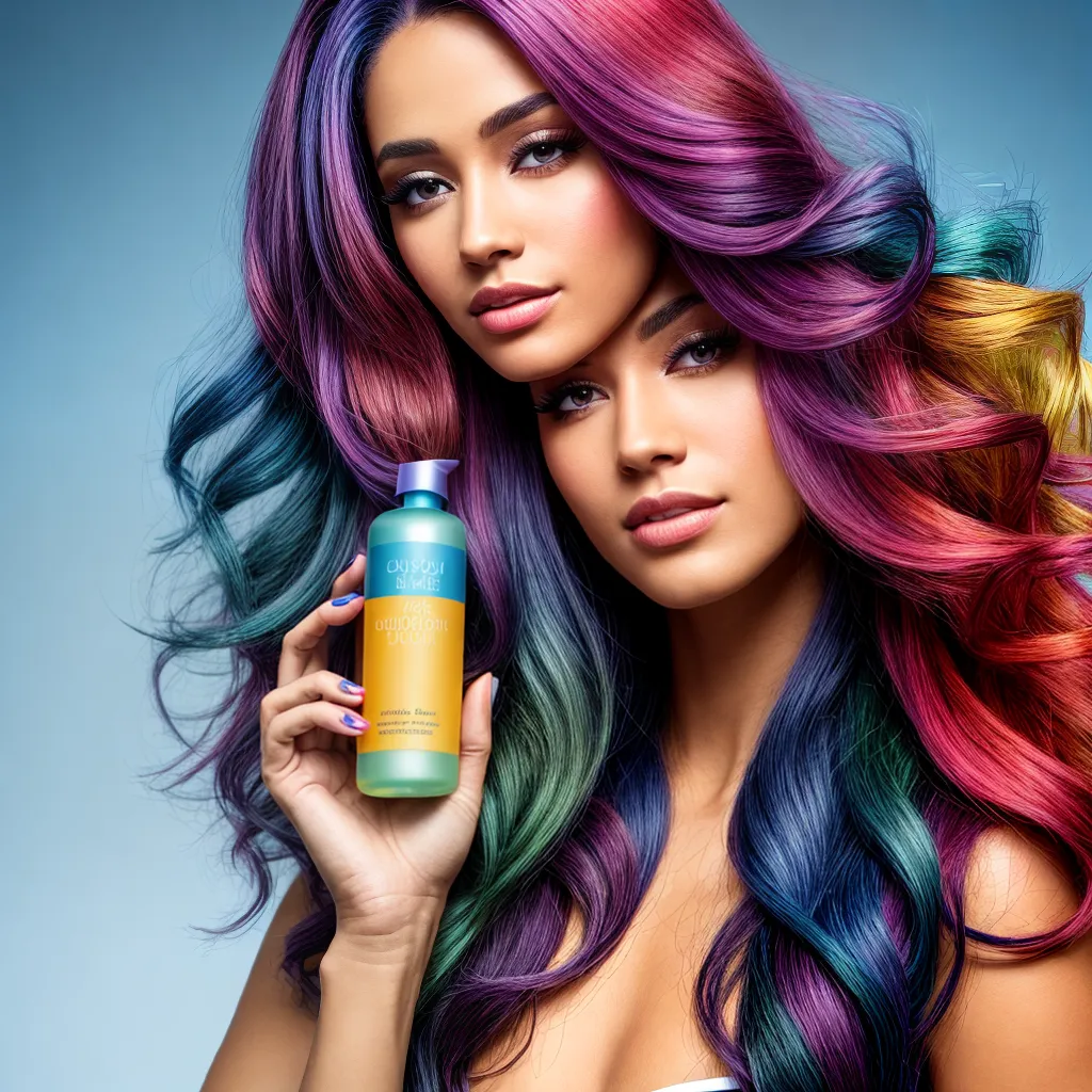 mulher cabelo colorido shampoo condicionador mulher cabelo colorido shampoo condicionador