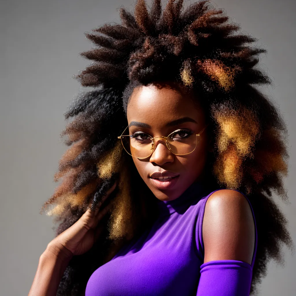 mulher negra afro cabelo colorido mulher negra afro cabelo colorido