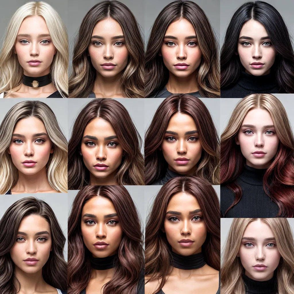 cores cabelo tons pele