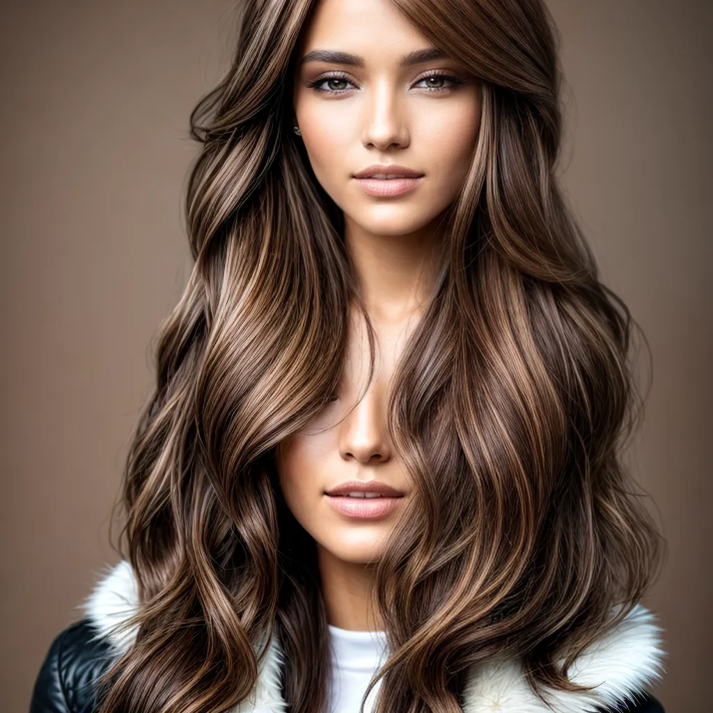cabelo castanho ondas outono