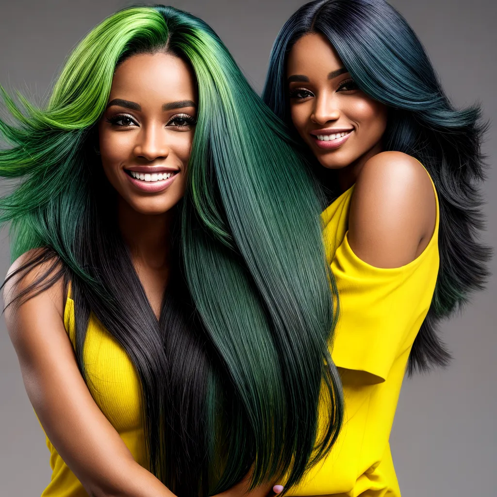 mulher cabelo verde ousadia estilo