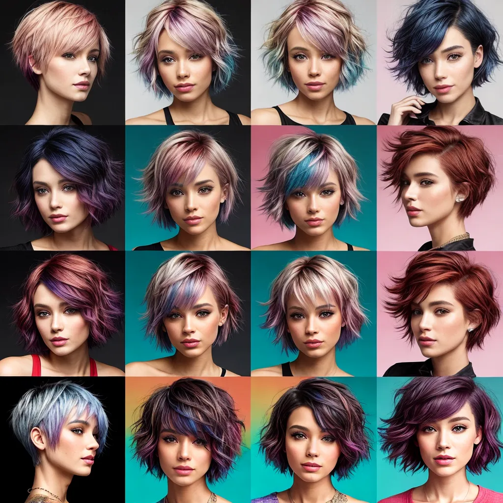 Cores de cabelo para cabelos curtos