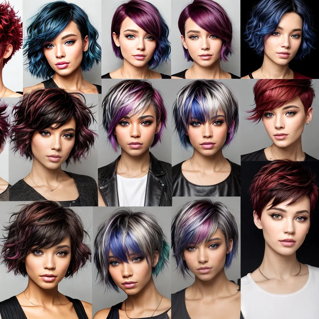 Cores de cabelo para cabelos curtos