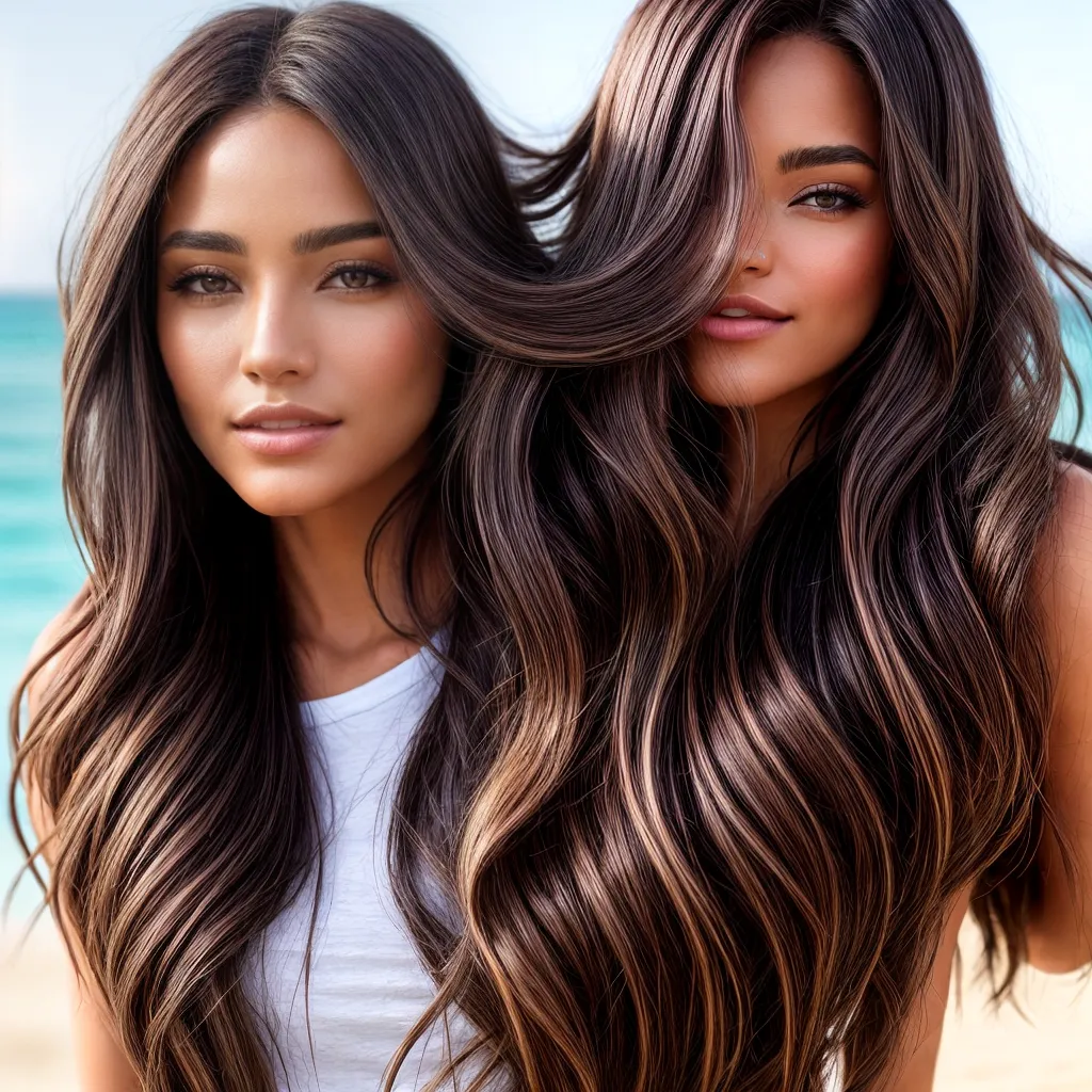 cabelo longo destaques sol beach 1 cabelo longo destaques sol beach 1