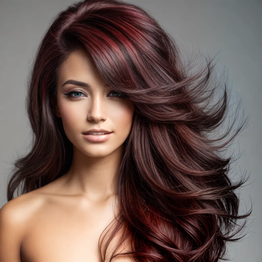 cabelo degrade mulher vibrante