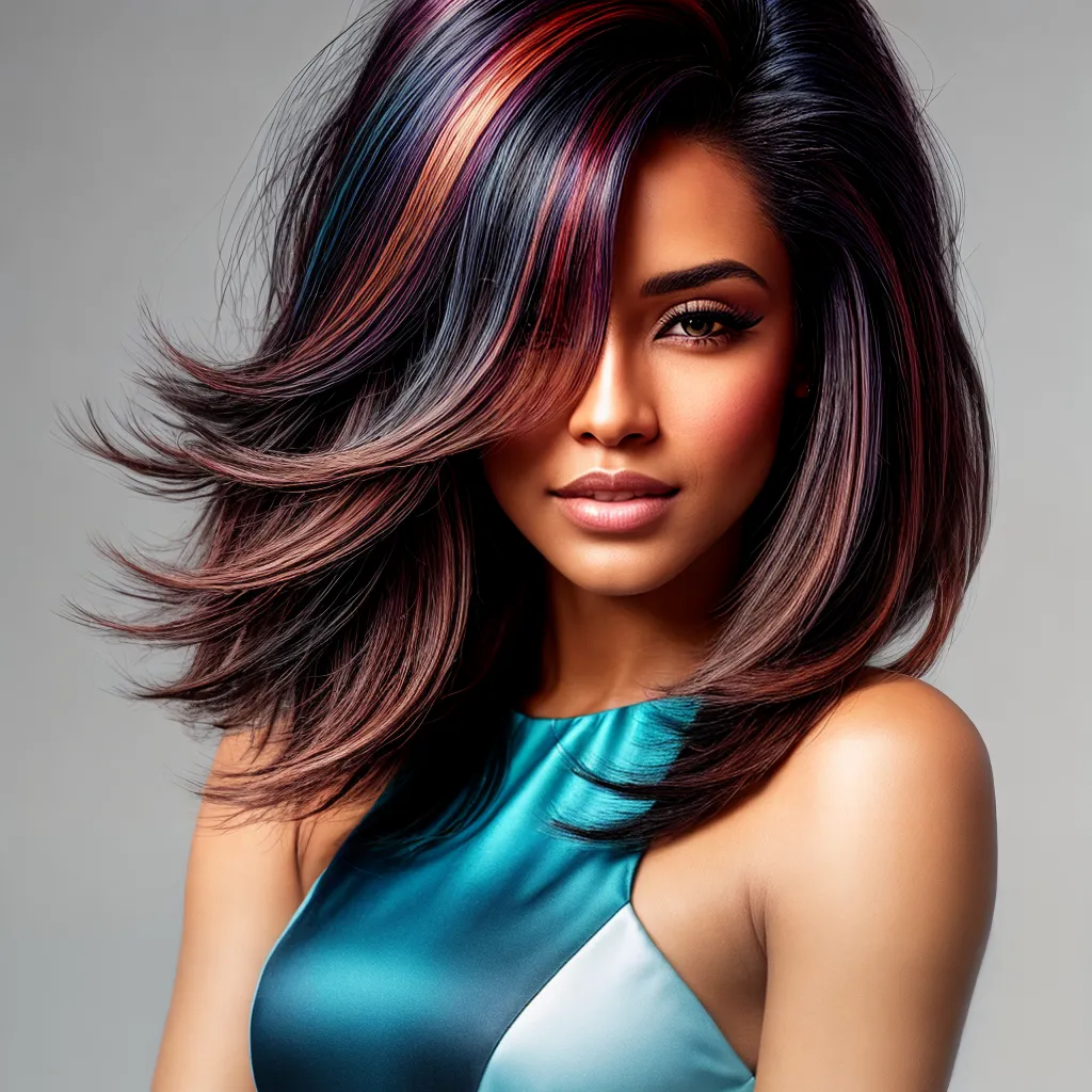 cabelo degrade mulher vibrante 1
