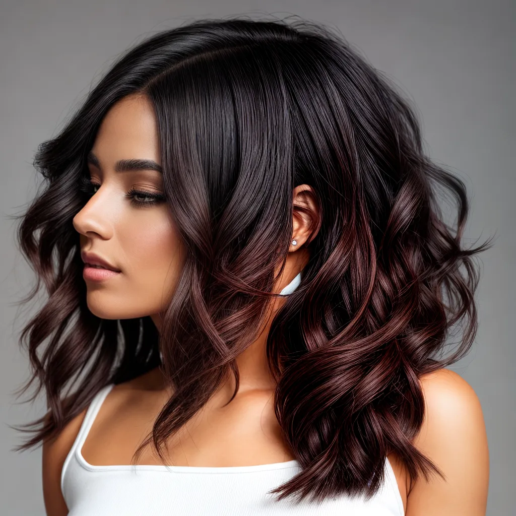cabelo degrade mulher estilizado 1