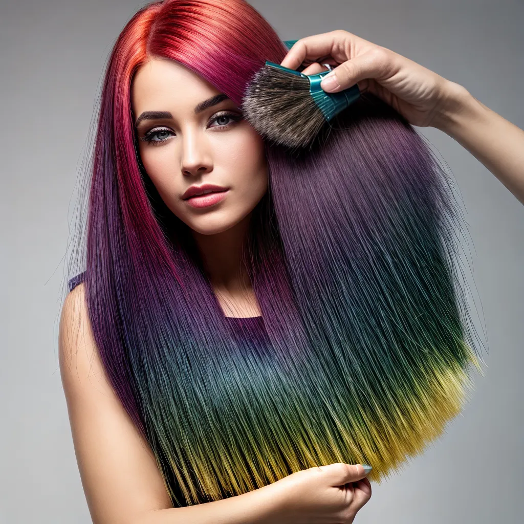 mao mulher aplicando tinta cabelo 1