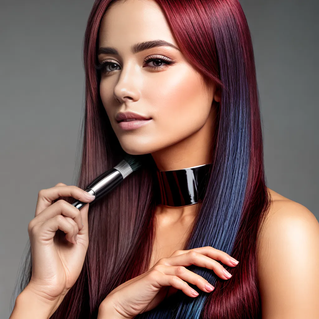 mao mulher aplicando tinta cabelo 2
