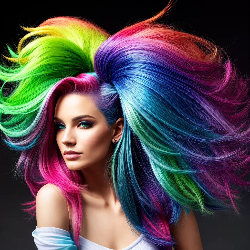 cabelo neon cores vibrantes
