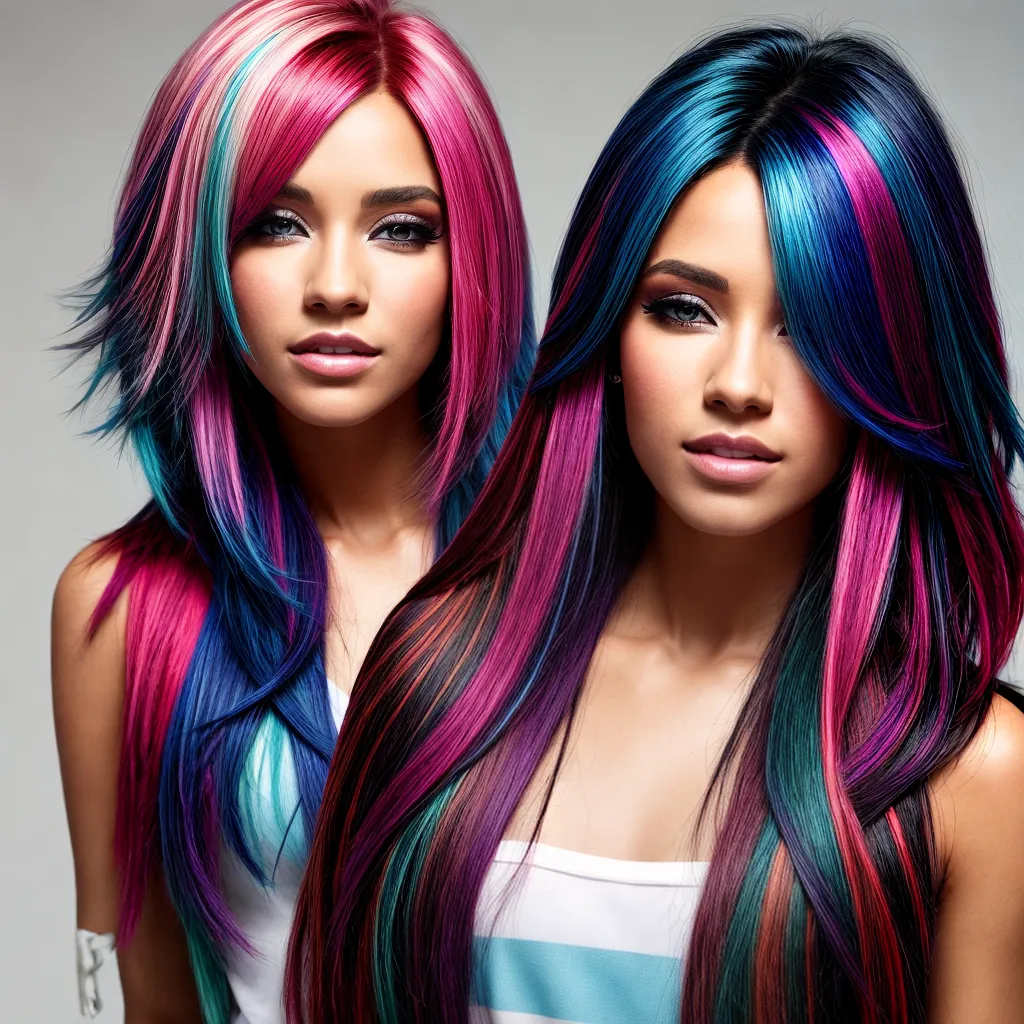cabelos coloridos 2000s