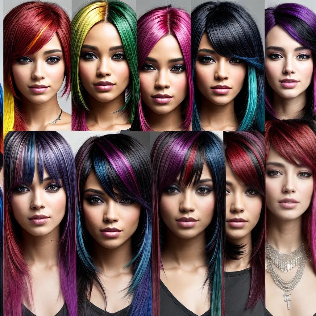cores cabelo 2000s destaques emo