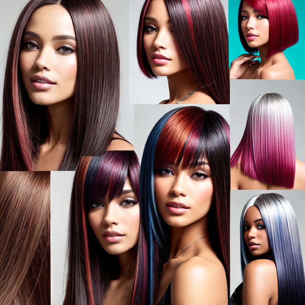 cores cabelo liso transformacao estilo