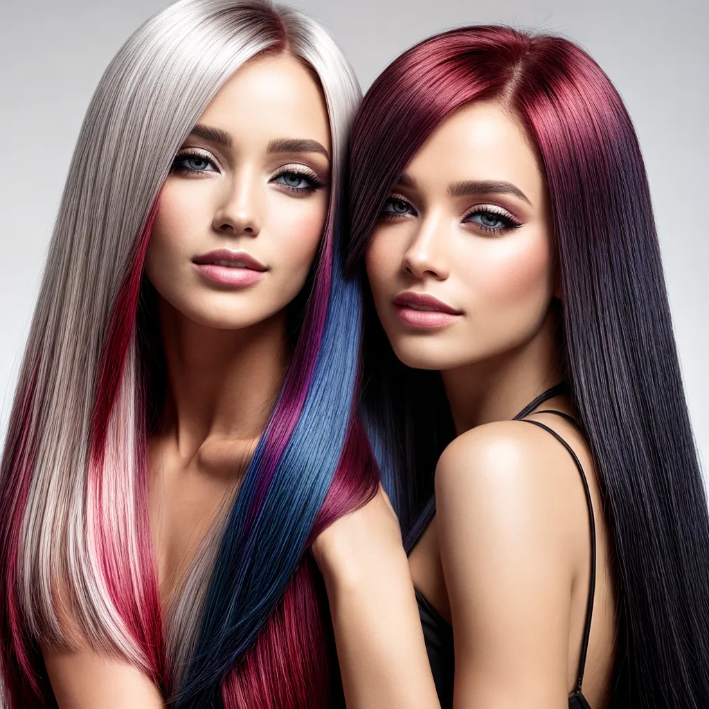 cores cabelo liso deslumbrantes