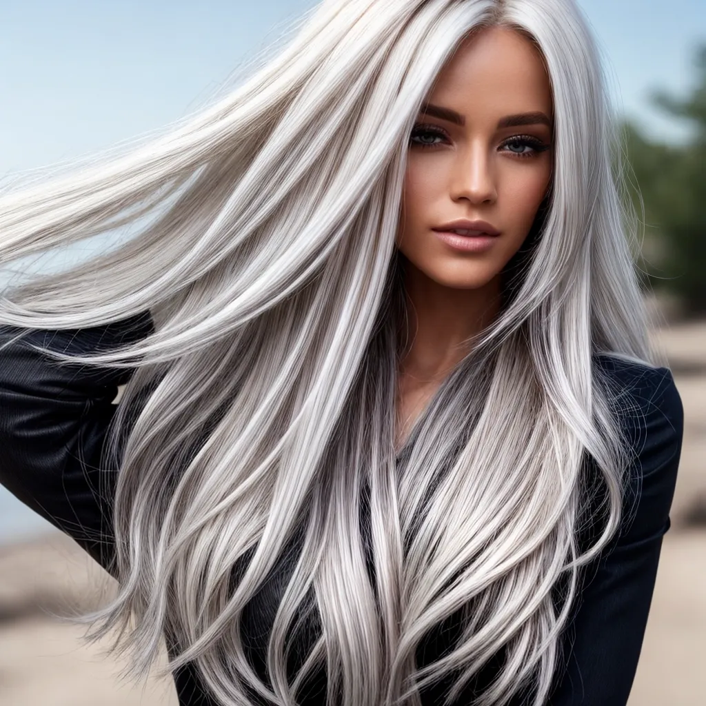 cabelo loiro platinado ondas brilhantes cabelo loiro platinado ondas brilhantes