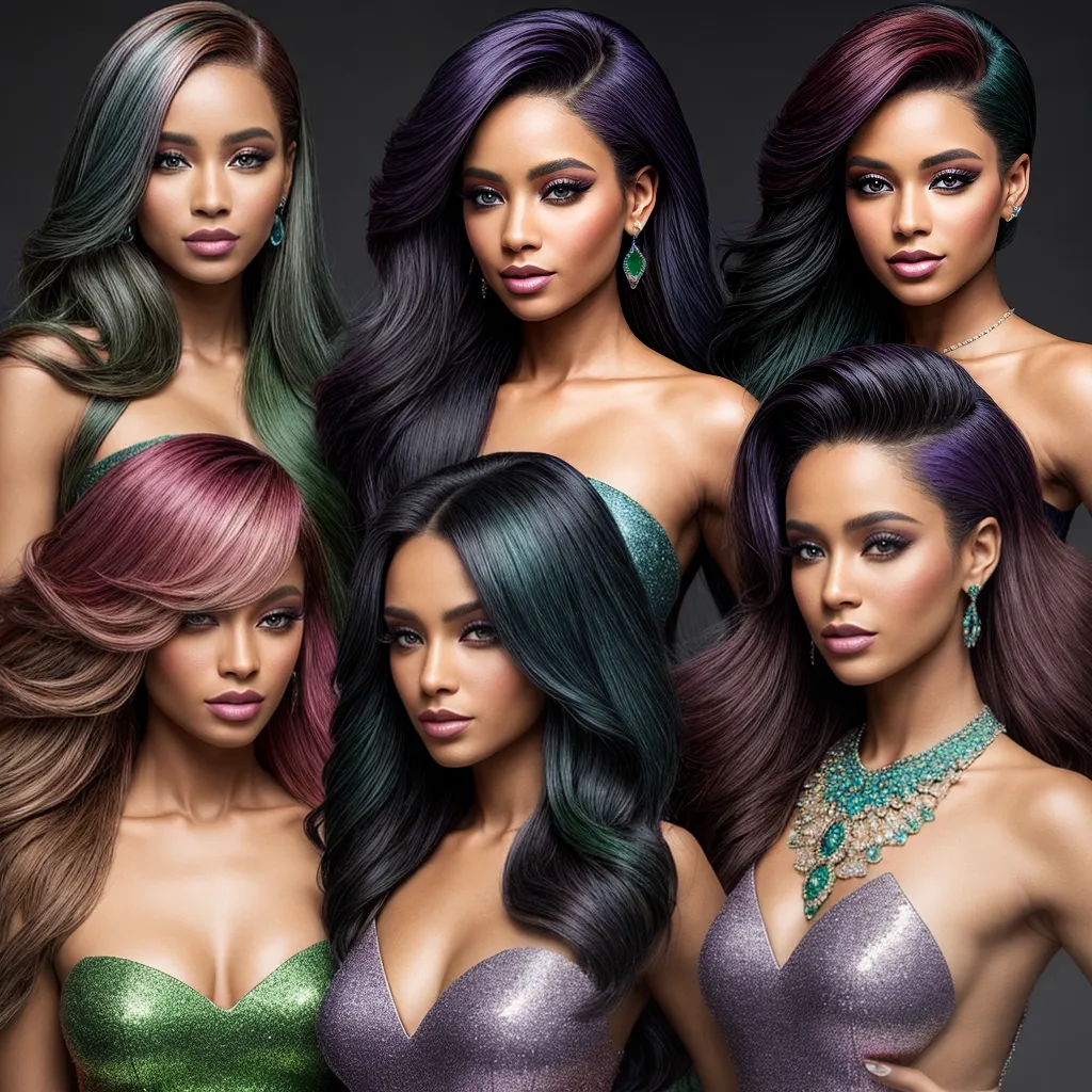 cabelos gemas verde azul roxo vermelho cabelos gemas verde azul roxo vermelho
