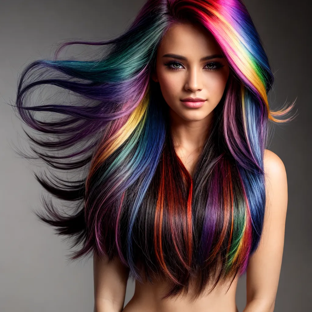 cabelo estilizado surpresa arco iris cabelo estilizado surpresa arco iris